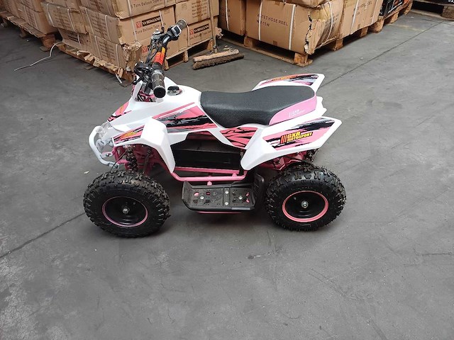 Roze kinder quad 800watt - afbeelding 7 van  14