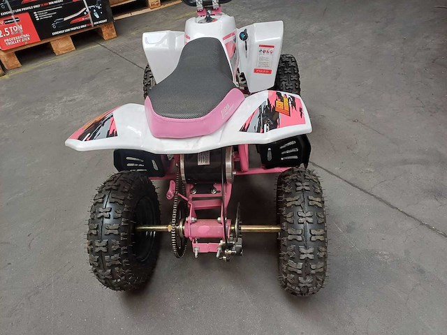 Roze kinder quad 800watt - afbeelding 9 van  14