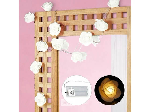 Rozen lichtketting - afbeelding 1 van  7