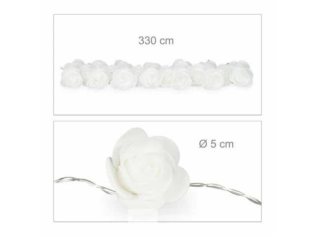 Rozen lichtketting - afbeelding 4 van  7