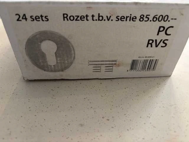 Rozet - 85600 - deurbeslag (192x) - afbeelding 2 van  4
