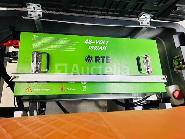 Rte - golfkar met opslagbox mat zwart - afbeelding 3 van  24