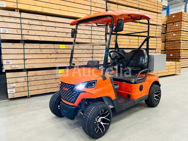 Rte - golfkar met opslagbox oranje - afbeelding 1 van  22