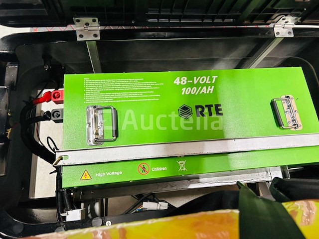 Rte - golfkar met opslagbox oranje - afbeelding 22 van  22