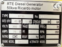 Rte 6739 noodstroomaggregaat 50kva ricardo - afbeelding 33 van  35