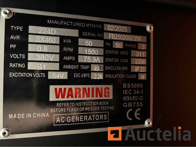 Rte 6739 noodstroomaggregaat 50kva ricardo - afbeelding 11 van  27