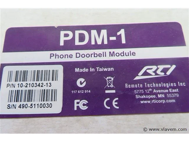 Rti phone doorbell module pdm-1 - afbeelding 2 van  3