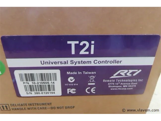 Rti universal system controller t2i - afbeelding 2 van  3