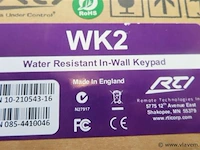 Rti water resistant in-wall keypad wk2 - afbeelding 3 van  3