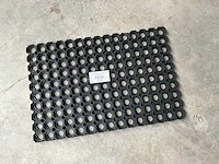 Rubber deurmat domino zwart 40 x 60 cm (86x) - afbeelding 3 van  5