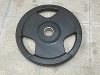 Rubber plated 50mm halterschijf 20kg (4x) - afbeelding 1 van  1