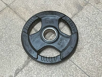 Rubber plated 50mm halterschijf 5kg (10x) - afbeelding 1 van  1