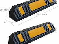Rubberen wielstop parkeerplaats begrenzer - afbeelding 3 van  4