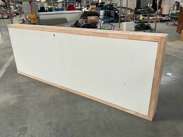 Rubberwood blokdeur met blindscharnier 228x76 - afbeelding 2 van  5