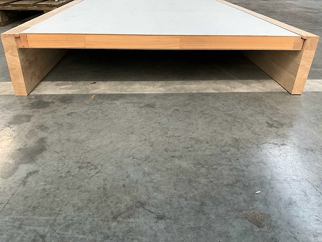 Rubberwood blokdeur met blindscharnier 228x76 - afbeelding 4 van  5