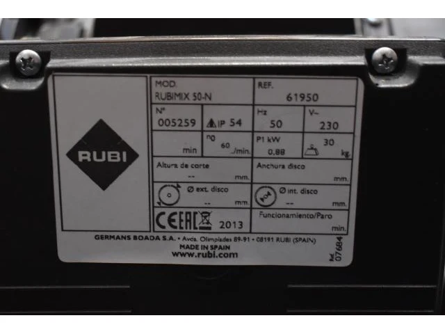 Rubi rubimix-50-n 230v elektrische mixer - afbeelding 2 van  7