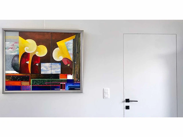 Rudi kerss - olie + mixed media op doek - afbeelding 2 van  12