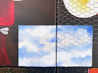 Rudi kerss - olie + mixed media op doek - afbeelding 3 van  12