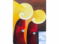 Rudi kerss - olie + mixed media op doek - afbeelding 9 van  12