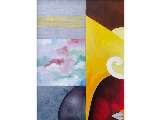 Rudi kerss - olie + mixed media op doek - afbeelding 10 van  12