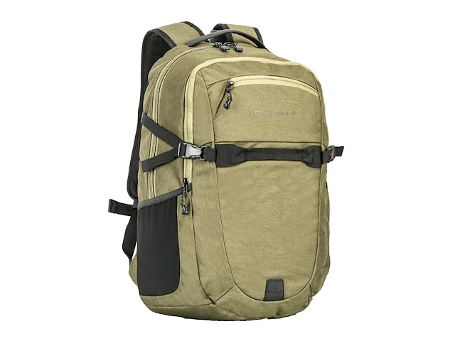 Rugzak - 28l - 50 x 35 x 15 cm. - donkergroen - polyester - afbeelding 1 van  8