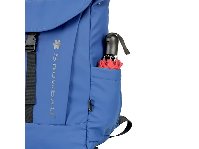Rugzak - snowball - 16,5 l - polyester waterproof - 44 x 29 x 13 cm. - zwart - afbeelding 3 van  8