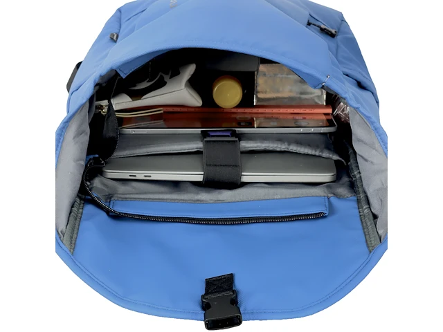 Rugzak - snowball - 16,5 l - polyester waterproof - 44 x 29 x 13 cm. - zwart - afbeelding 7 van  8
