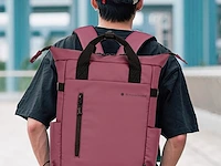 Rugzak - snowball - 17 l - polyester waterproof - 40 x 29 x 15 cm. - grijs - afbeelding 3 van  9