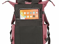 Rugzak - snowball - 17 l - polyester waterproof - 40 x 29 x 15 cm. - grijs - afbeelding 7 van  9