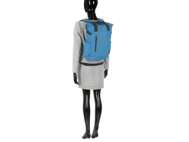 Rugzak - snowball - l29.0 x h40.0 x d15.0 cm - kleur blauw - waterproof - 17 l - afbeelding 4 van  7