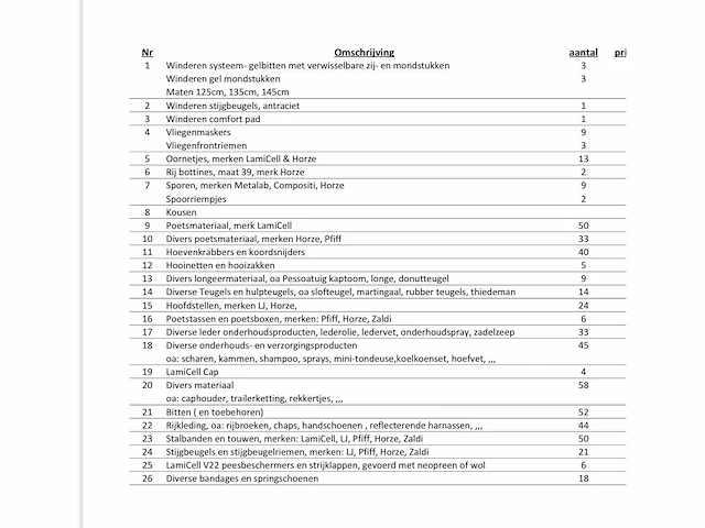 Ruitersportartikelen - afbeelding 49 van  53