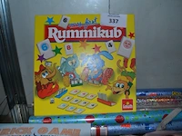 Rummikub spel, brick game, kinderrugzak, kinderzit emoji, 8 rollen kaftpapier - afbeelding 4 van  5