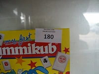 Rummikub spel, brick game, kinderrugzak, kinderzit emoji, 8 rollen kaftpapier - afbeelding 2 van  6