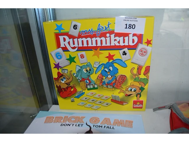 Rummikub spel, brick game, kinderrugzak, kinderzit emoji, 8 rollen kaftpapier - afbeelding 4 van  6