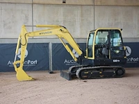 Rupsgraafmachine hyundai 60-9 diesel 2014 - afbeelding 1 van  1