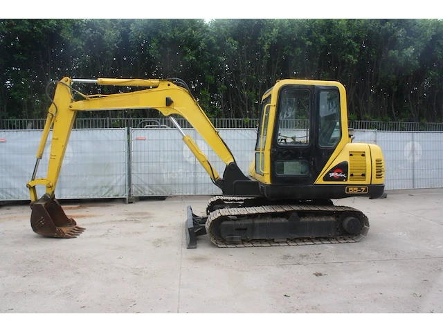 Rupsgraafmachine hyundai r55-7 diesel 2013 - afbeelding 1 van  1