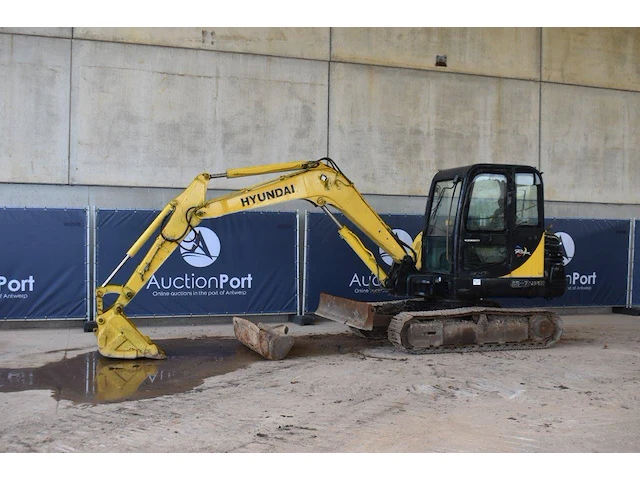 Rupsgraafmachine hyundai r55-7 diesel - afbeelding 1 van  1