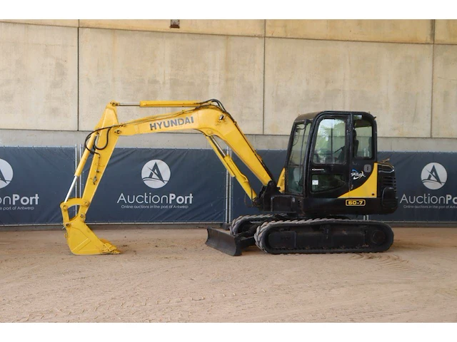 Rupsgraafmachine hyundai r60-7 diesel 40kw 2013 - afbeelding 1 van  1