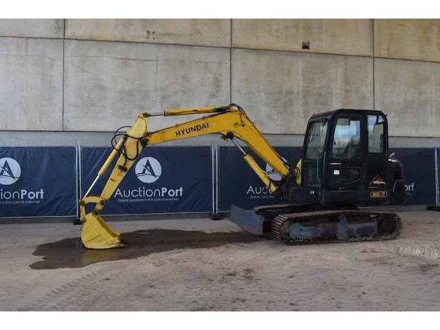 Rupsgraafmachine hyundai r60-7 diesel - afbeelding 1 van  1