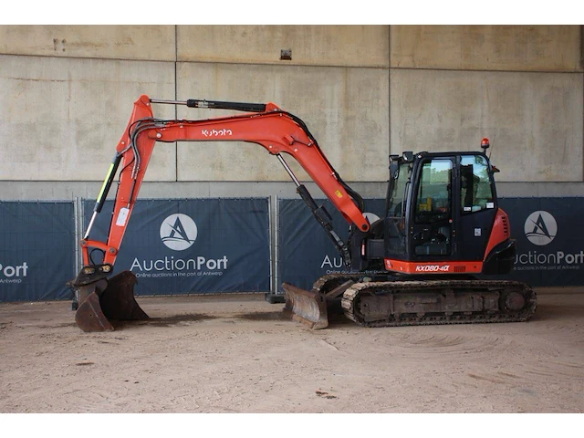 Rupsgraafmachine kubota kx080-4a diesel 2016 - afbeelding 1 van  1