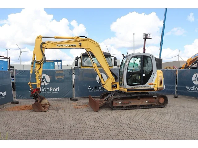 Rupsgraafmachine new holland kobelco e80-1es diesel 2008 - afbeelding 1 van  1