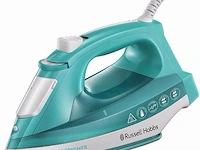 Russell hobbs 24840-56 light & easy brights aqua stoomstrijkijzer aqua/wit - afbeelding 1 van  3