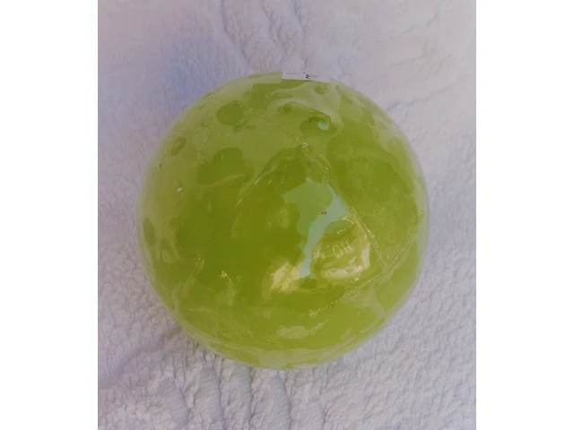 Rustiek bolkaars groen 10 cm - afbeelding 1 van  3