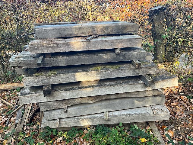 Rustieke eiken balk - afbeelding 2 van  4