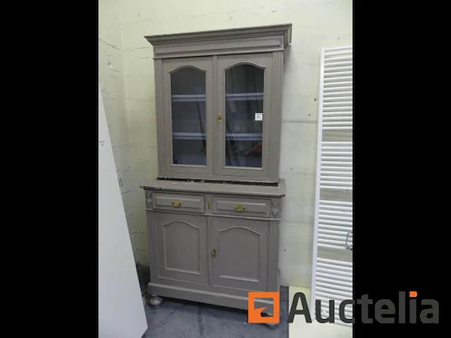 Rustieke vitrine dressoirkast - afbeelding 1 van  2