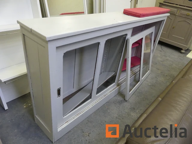Rustieke vitrine kledingkast - afbeelding 1 van  3