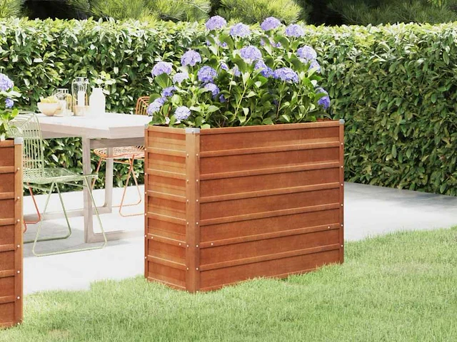 Rusty garden verhoogde bed - cortenstaal (x2) - afbeelding 1 van  6