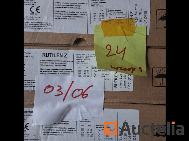 Rutilen z elektrode 20kg 3,25 mm (nummer 03-006) - afbeelding 2 van  3