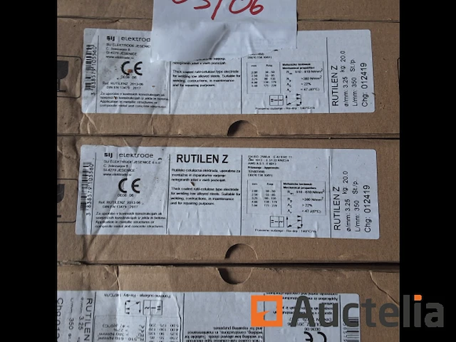 Rutilen z elektrode 20kg 3,25 mm (nummer 03-006) - afbeelding 3 van  3
