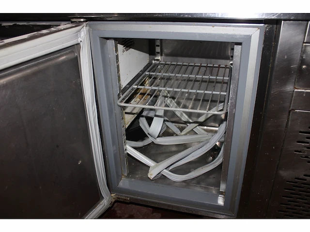 Rvs 2-deurs koelwerkbank infrico - afbeelding 2 van  8